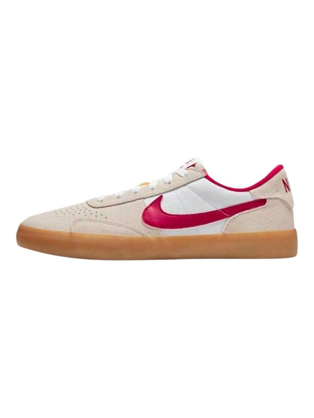 Nike SB Heritage Vulc White Red Mens 10.5 Athletic Shoes Sneakers Low CD5010-100